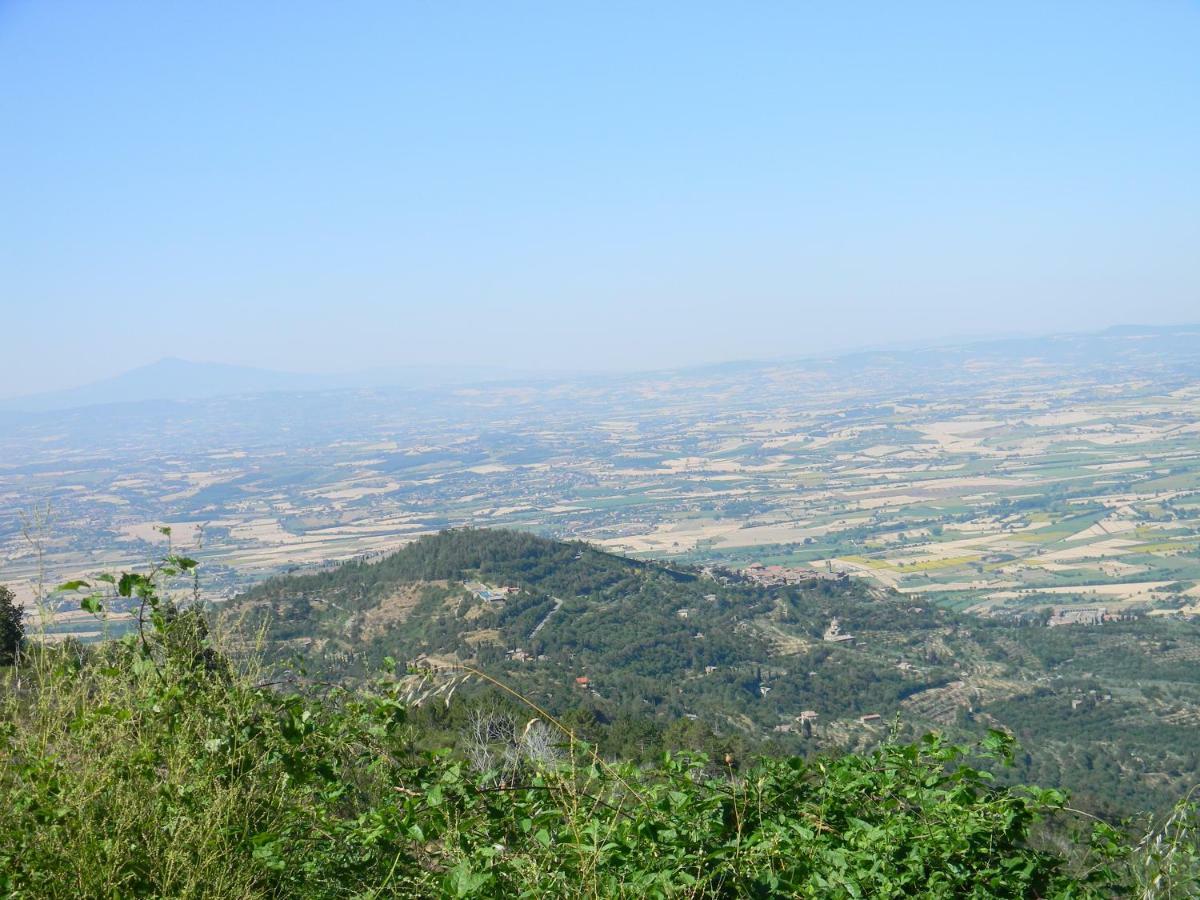 La Casa Gialla Belvedere Cortona Exterior foto